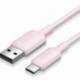 CABLE USB 2.0 TIPO-C VENTION CTQPH/ USB TIPO-C MACHO - USB MACHO/ HASTA 60W/ 480MBPS/ 2M/ ROSA