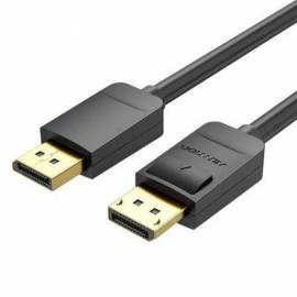 CABLE DISPLAYPORT 1.2 4K VENTION HACBI/ DISPLAYPORT MACHO - DISPLAYPORT MACHO/ 3M/ NEGRO