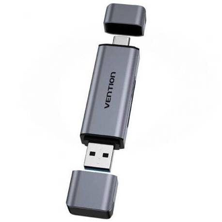 LECTOR DE TARJETAS EXTERNO VENTION CLLH0/ USB 3.0/ USB TIPO-C