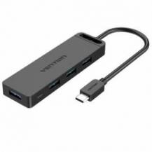 HUB USB TIPO-C VENTION TGKBB/ 4XUSB/ 1XMICROUSB PD