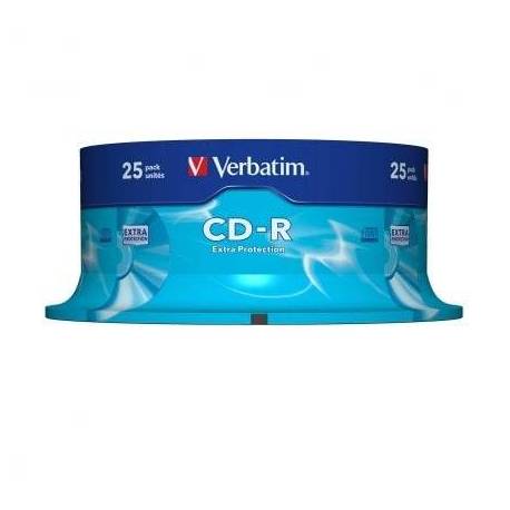 CD-R VERBATIM DATALIFE 52X/ TARRINA-25UDS