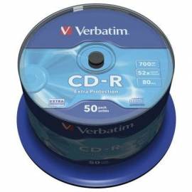 CD-R VERBATIM DATALIFE 52X/ TARRINA-50UDS