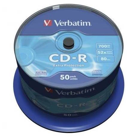 CD-R VERBATIM DATALIFE 52X/ TARRINA-50UDS